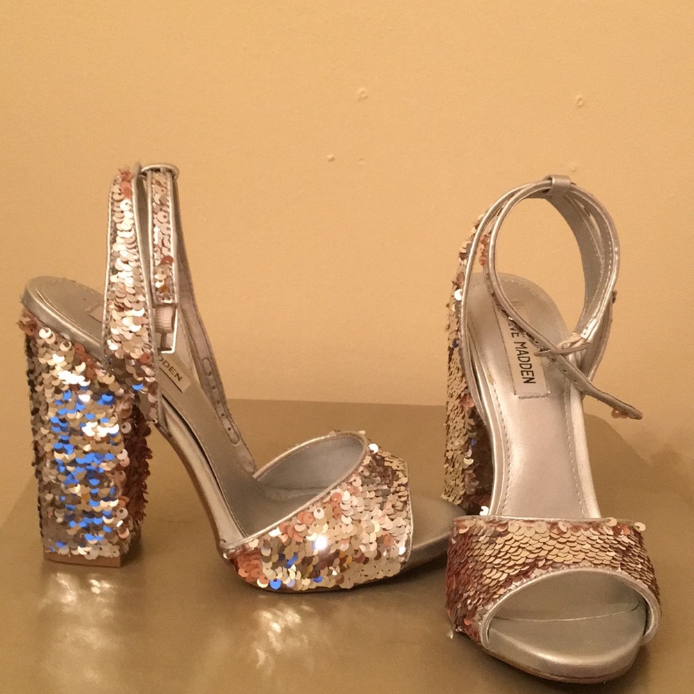 Steve Madden Sequence High Heel Sandals 71/2.